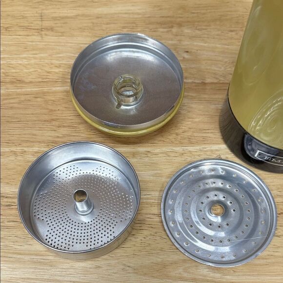 Vintage Empire Yellow and Black Coffee Percolator - Picture 3 of 3